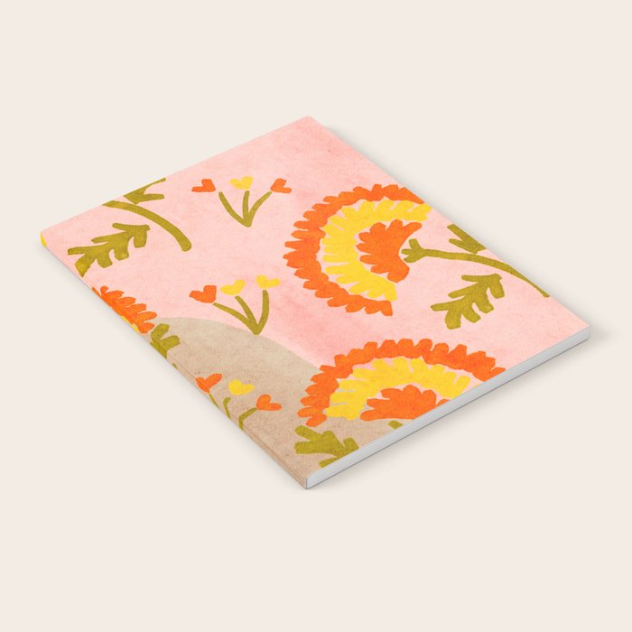 Red and Orange Marigold print - Mexico City Marigold Market Notebook Gallery Image 2