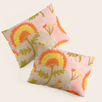 Red and Orange Marigold print - Mexico City Marigold Market Pillow Sham Gallery Image 3