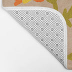 Red and Orange Marigold print - Mexico City Marigold Market Bath Mat Gallery Image 2