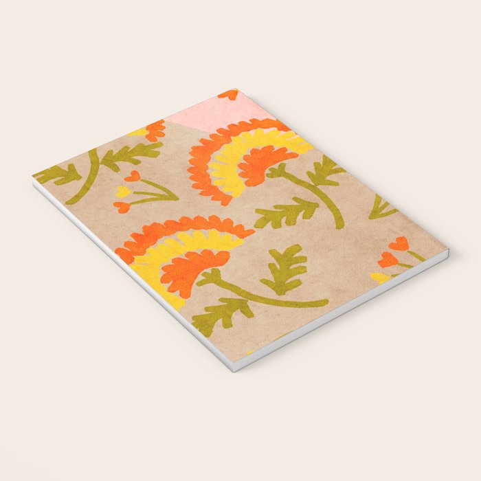 Red and Orange Marigold print - Mexico City Marigold Market Notebook Gallery Image 3