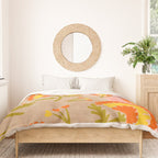 Red and Orange Marigold print - Mexico City Marigold Market Duvet Cover Gallery Image 3