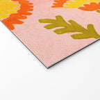 Red and Orange Marigold print - Mexico City Marigold Market Welcome Mat Gallery Image 2