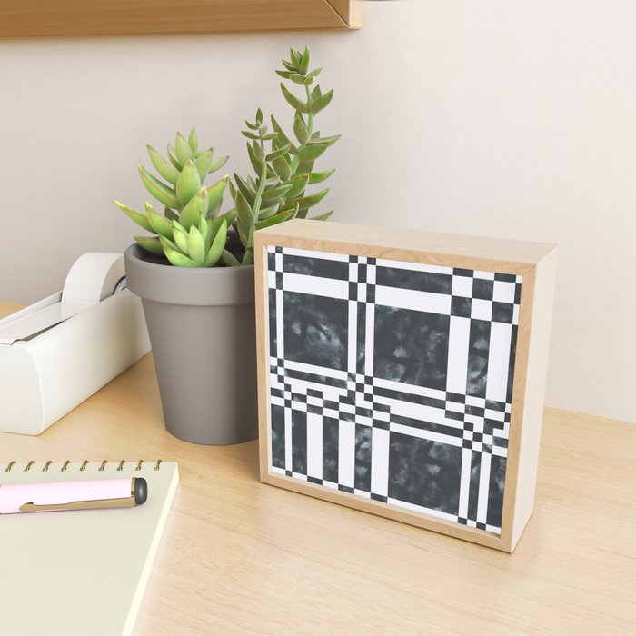 Structured Lines Grid Mini Art Print Gallery Image 2