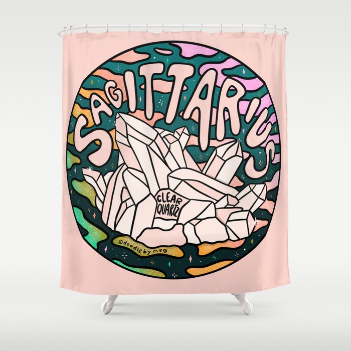 Sagittarius Crystal Shower Curtain Gallery Image 1