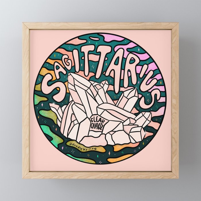 Sagittarius Crystal Mini Art Print Gallery Image 1