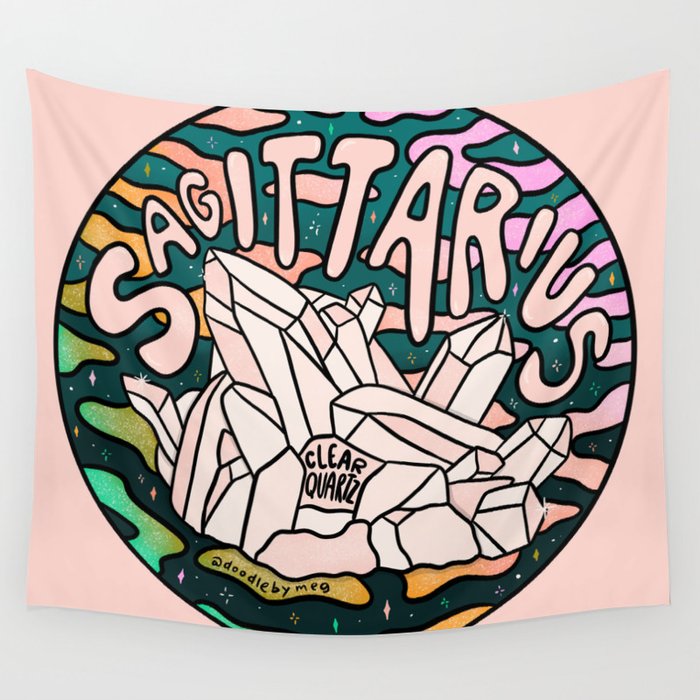 Sagittarius Crystal Wall Tapestry Gallery Image 4