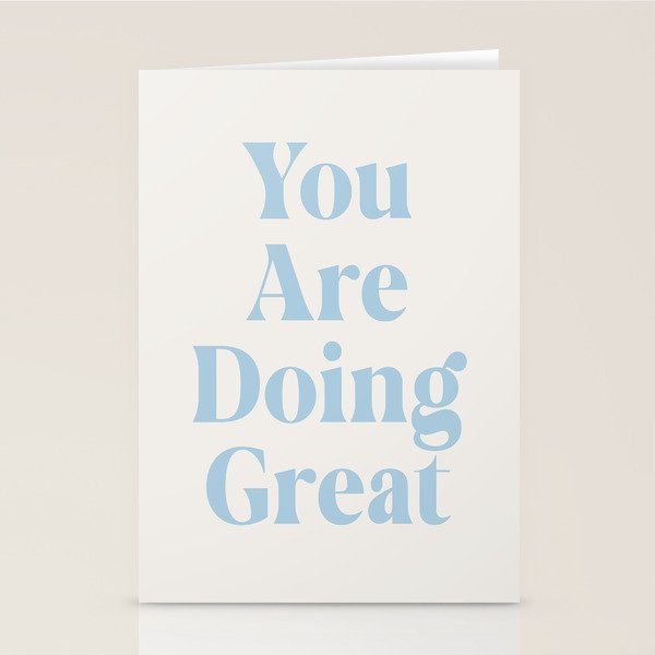 You Are Doing Great Baby Blue Stationery Card Gallery Image 2
