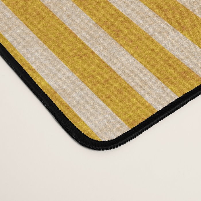 Mustard Geometric Lines Drawing Modern Artwork Desk Mat Gallery Image 4