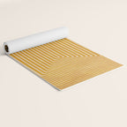 Mustard Geometric Lines Drawing Modern Artwork Yoga Mat Gallery Image 2