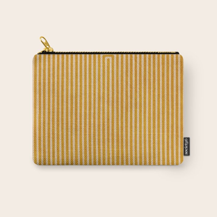 Mustard Geometric Lines Drawing Modern Artwork Carry All Pouch Gallery Image 1