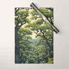 Quiet Panda Forest Wrapping Paper Gallery Image 1