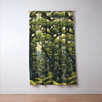 Quiet Panda Forest Window Curtain Gallery Image 3