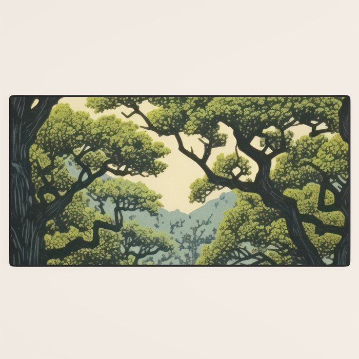 Quiet Panda Forest Desk Mat Gallery Image 3
