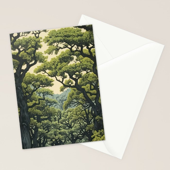 Quiet Panda Forest Stationery Card Gallery Image 2