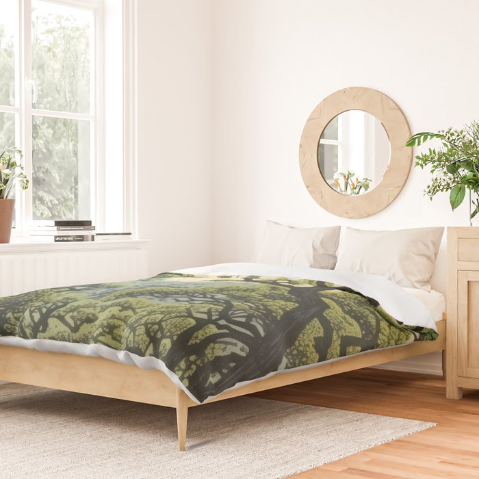 Quiet Panda Forest Duvet Cover Gallery Image 2