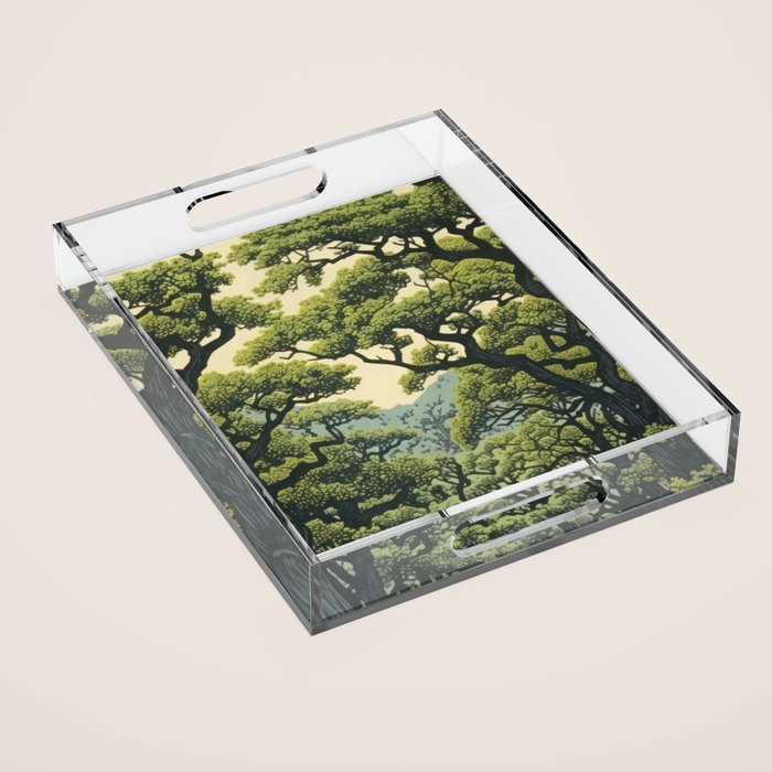 Quiet Panda Forest Acrylic Tray Gallery Image 1