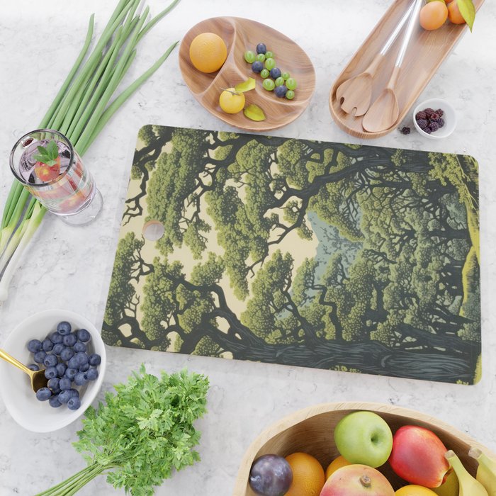 Quiet Panda Forest Cutting Board Gallery Image 2