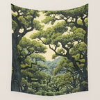 Quiet Panda Forest Wall Tapestry Gallery Image 4