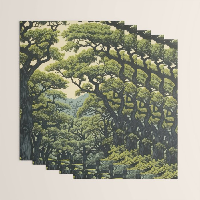 Quiet Panda Forest Wrapping Paper Gallery Image 3