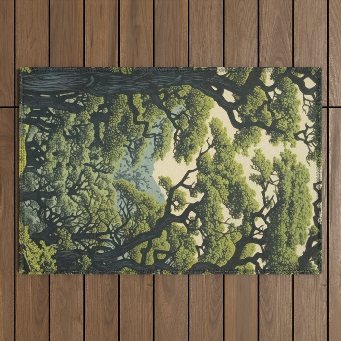 Quiet Panda Forest Outdoor Rug Gallery Image 1