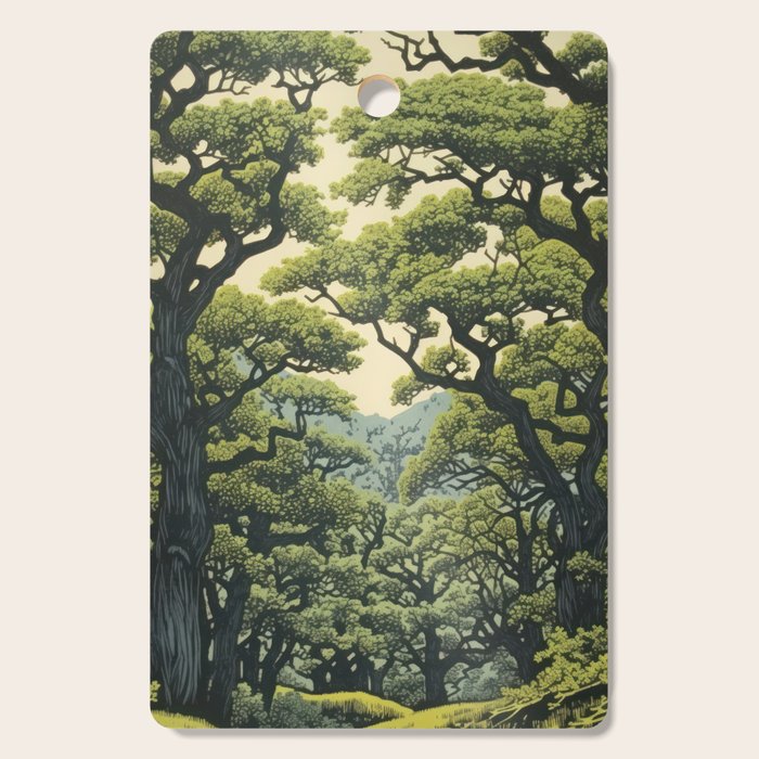 Quiet Panda Forest Cutting Board Gallery Image 1