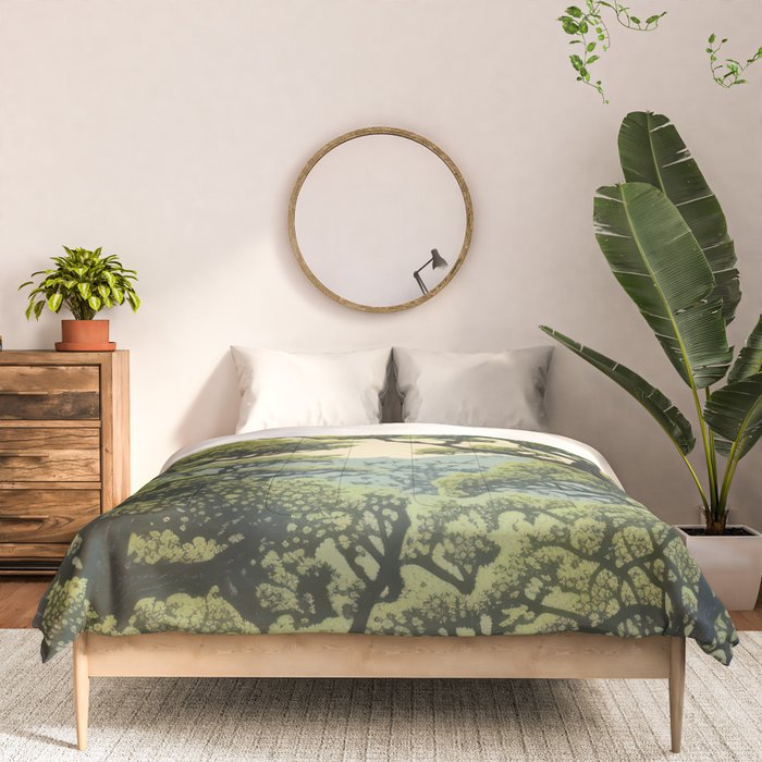Quiet Panda Forest Comforter Gallery Image 3