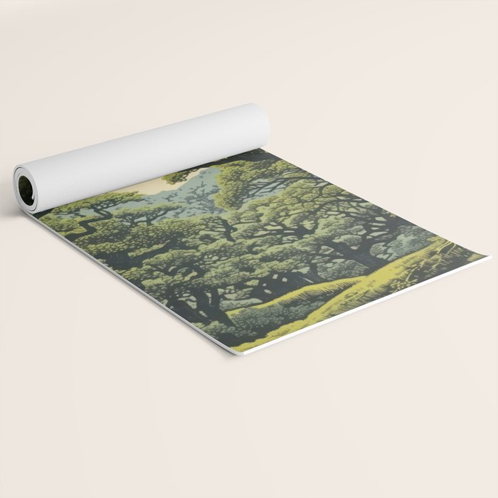 Quiet Panda Forest Yoga Mat Gallery Image 2