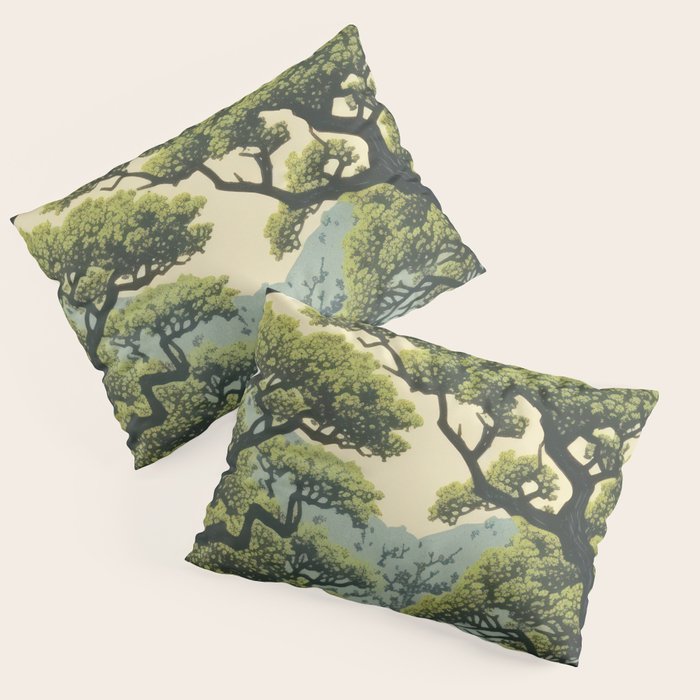 Quiet Panda Forest Pillow Sham Gallery Image 1