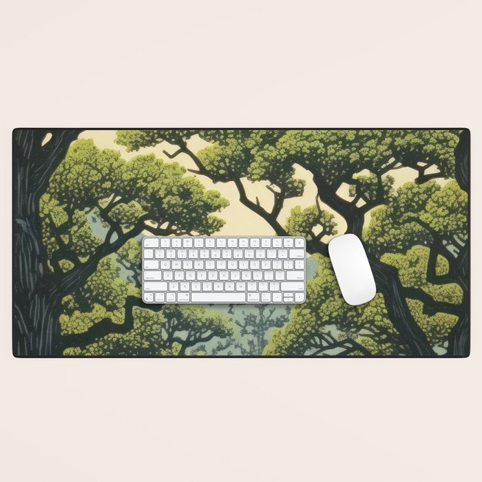 Quiet Panda Forest Desk Mat Gallery Image 1