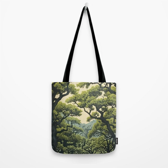 Quiet Panda Forest Tote Bag Gallery Image 2