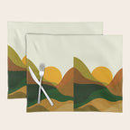 Abstraction_NEW_SUN_LANDSCAPE_SPRING_Minimalism_001B Placemat Gallery Image 1