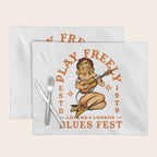 Play Freely Lovers & Loners Blues Fest Guitar Girl Placemat Gallery Image 1