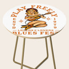 Play Freely Lovers & Loners Blues Fest Guitar Girl Side Table Gallery Image 2