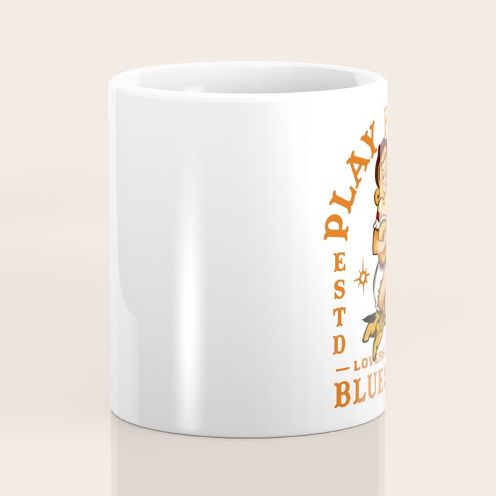 Play Freely Lovers & Loners Blues Fest Guitar Girl Coffee Mug Gallery Image 4