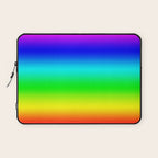 Modern Bright Rainbow Colors Ombre Laptop Sleeve Gallery Image 1