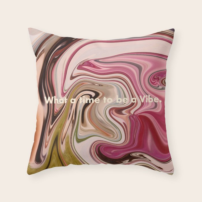 Groovy Vibes Only Throw Pillow Gallery Image 6