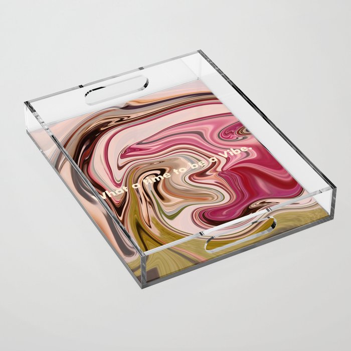 Groovy Vibes Only Acrylic Tray Gallery Image 1