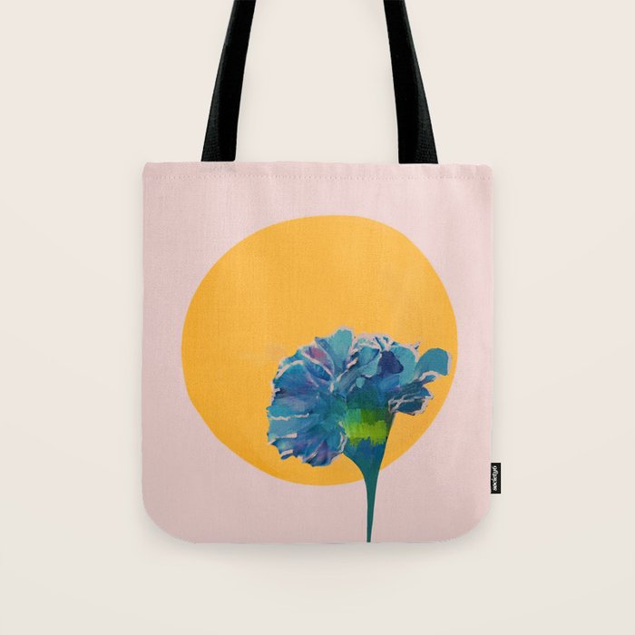 noonday flower | minimal floral Tote Bag Gallery Image 1