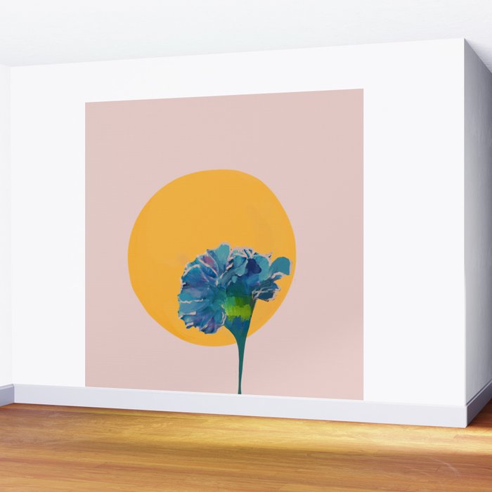 noonday flower | minimal floral Wall Mural Gallery Image 2