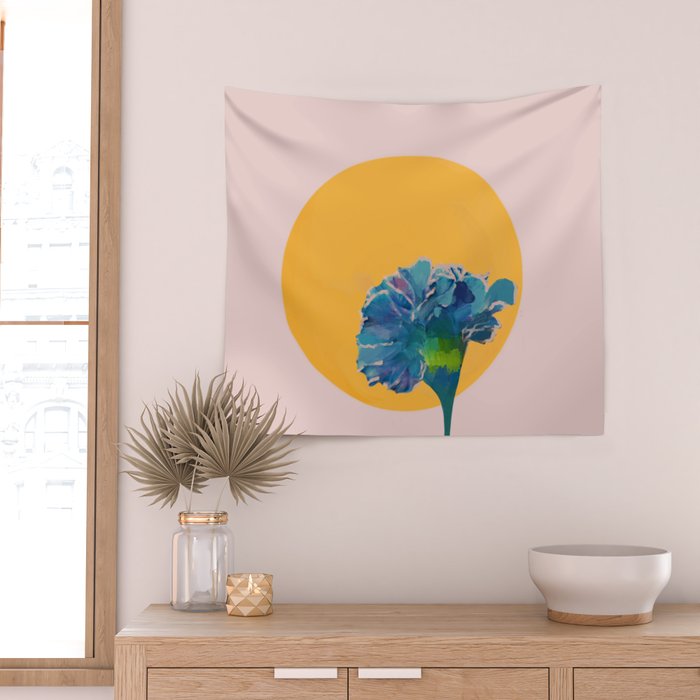 noonday flower | minimal floral Wall Tapestry Gallery Image 2