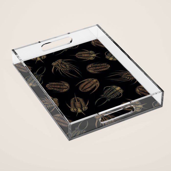 Trilobites - Marine Fossil Pattern Acrylic Tray Gallery Image 1