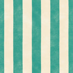 Cabana Stripe - teal and cream Coffee Mug Gallery Image 2
