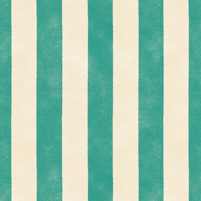 Cabana Stripe - teal and cream Coffee Mug Gallery Image 2