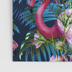 Night Forest Flamingos Poster Gallery Image 3