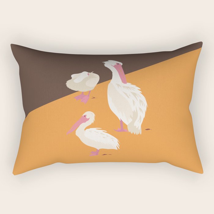 Pelicans Rectangular Pillow Gallery Image 1