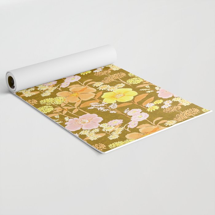 Grandma's Flowers Yoga Mat Gallery Image 2