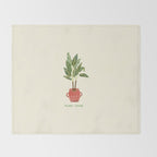  plant lover T1 Throw Blanket Gallery Image 2