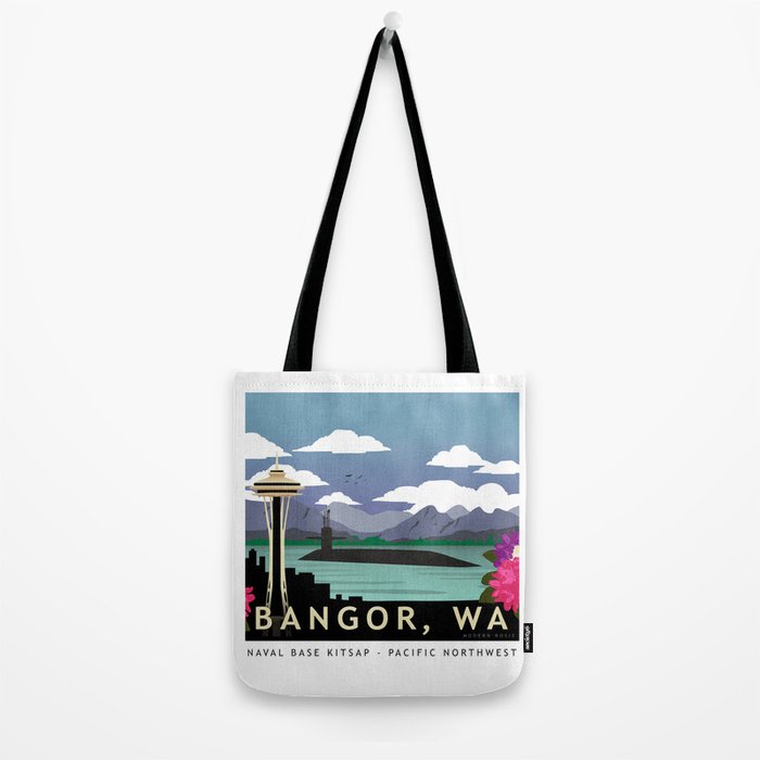 Bangor, WA - Submarine Homeport Tote Bag Gallery Image 2
