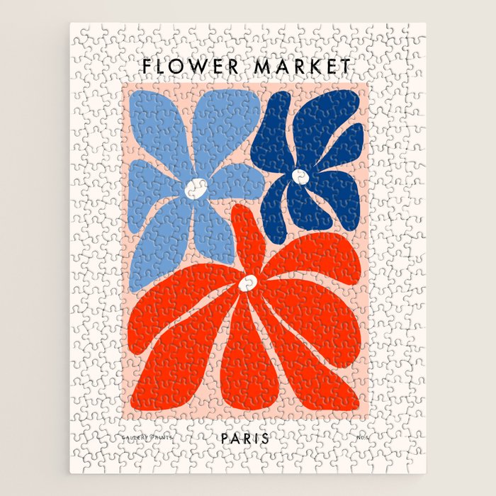 Abstract Matisse Paris Floral Market  Jigsaw Puzzle Gallery Image 1