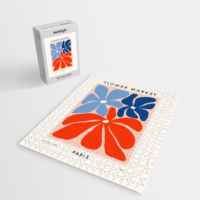 Abstract Matisse Paris Floral Market  Jigsaw Puzzle Gallery Image 2